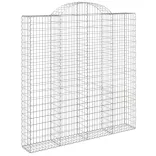 7 db íves horganyzott vas gabion kosár 200x30x200/220 cm