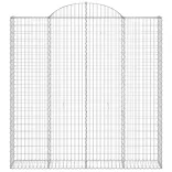 7 db íves horganyzott vas gabion kosár 200x30x200/220 cm