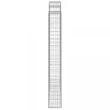 2 db íves horganyzott vas gabion kosár 200x30x220/240 cm