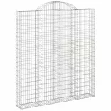 3 db íves horganyzott vas gabion kosár 200x30x220/240 cm
