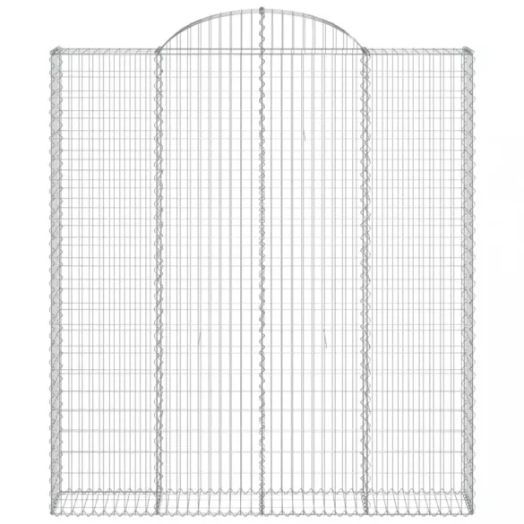 3 db íves horganyzott vas gabion kosár 200x30x220/240 cm