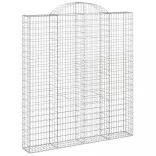 4 db íves horganyzott vas gabion kosár 200x30x220/240 cm