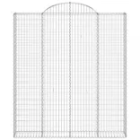 5 db íves horganyzott vas gabion kosár 200x30x220/240 cm