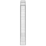 6 db íves horganyzott vas gabion kosár 200x30x220/240 cm
