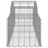 5 db íves horganyzott vas gabion kosár 200x50x40/60 cm