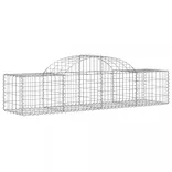 6 db íves horganyzott vas gabion kosár 200x50x40/60 cm