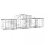 11 db íves horganyzott vas gabion kosár 200x50x40/60 cm
