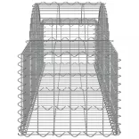 12 db íves horganyzott vas gabion kosár 200x50x40/60 cm