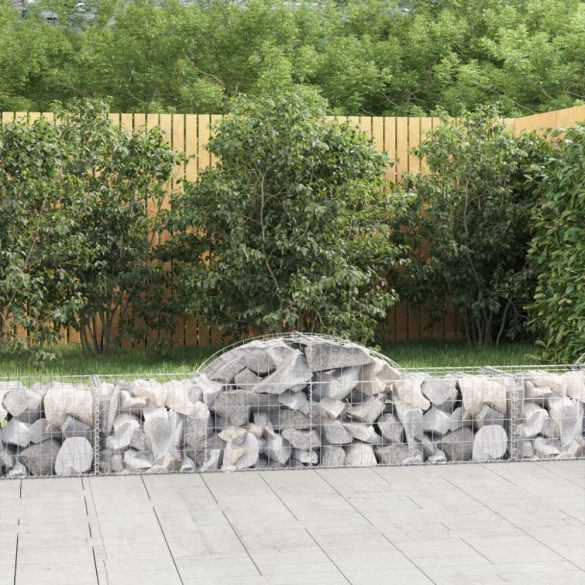 13 db íves horganyzott vas gabion kosár 200x50x40/60 cm