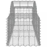 14 db íves horganyzott vas gabion kosár 200x50x40/60 cm