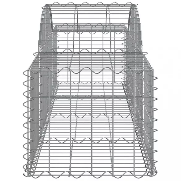 14 db íves horganyzott vas gabion kosár 200x50x40/60 cm