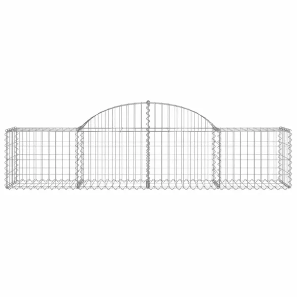 15 db íves horganyzott vas gabion kosár 200x50x40/60 cm