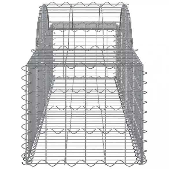 15 db íves horganyzott vas gabion kosár 200x50x40/60 cm