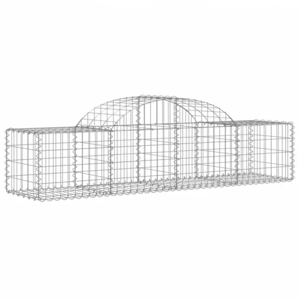 18 db íves horganyzott vas gabion kosár 200x50x40/60 cm