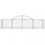 25 db íves horganyzott vas gabion kosár 200x50x40/60 cm