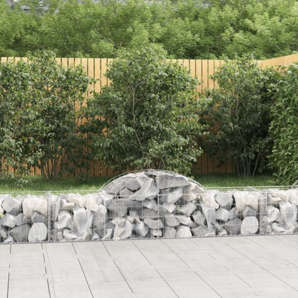 40 db íves horganyzott vas gabion kosár 200x50x40/60 cm