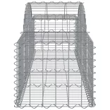 50 db íves horganyzott vas gabion kosár 200x50x40/60 cm
