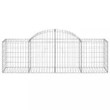 10 db íves horganyzott vas gabion kosár 200x50x60/80 cm