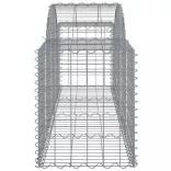 10 db íves horganyzott vas gabion kosár 200x50x60/80 cm