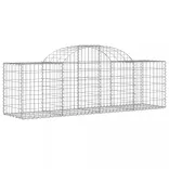 11 db íves horganyzott vas gabion kosár 200x50x60/80 cm