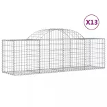 13 db íves horganyzott vas gabion kosár 200x50x60/80 cm