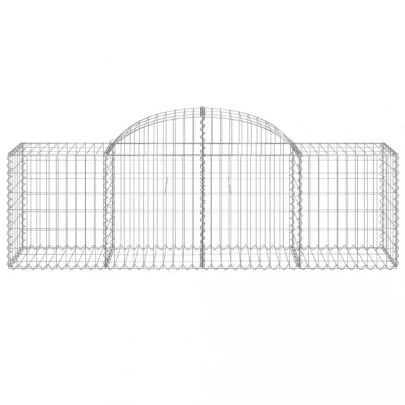 13 db íves horganyzott vas gabion kosár 200x50x60/80 cm