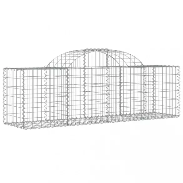 14 db íves horganyzott vas gabion kosár 200x50x60/80 cm
