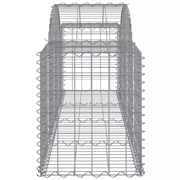 14 db íves horganyzott vas gabion kosár 200x50x60/80 cm