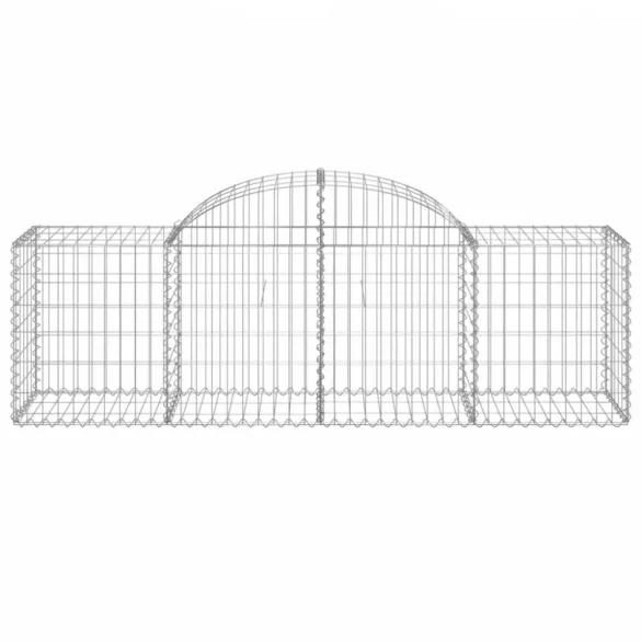 18 db íves horganyzott vas gabion kosár 200x50x60/80 cm