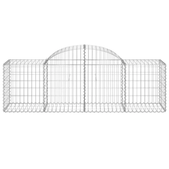 50 db íves horganyzott vas gabion kosár 200x50x60/80 cm