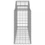5 db íves horganyzott vas gabion kosár 200x50x80/100 cm