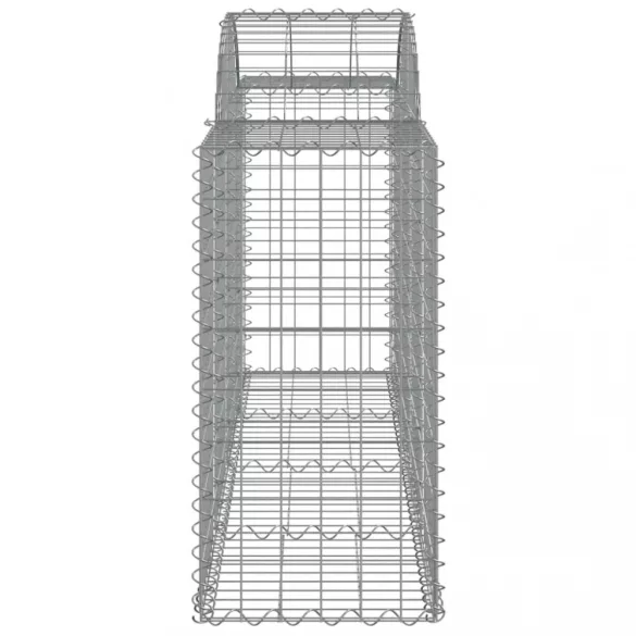 5 db íves horganyzott vas gabion kosár 200x50x80/100 cm