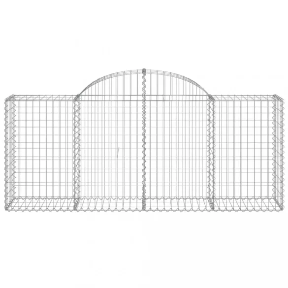 11 db íves horganyzott vas gabion kosár 200x50x80/100 cm