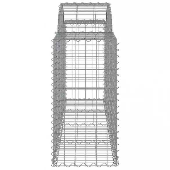 11 db íves horganyzott vas gabion kosár 200x50x80/100 cm