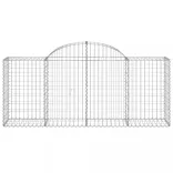 12 db íves horganyzott vas gabion kosár 200x50x80/100 cm