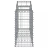 14 db íves horganyzott vas gabion kosár 200x50x80/100 cm