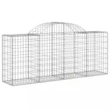 25 db íves horganyzott vas gabion kosár 200x50x80/100 cm