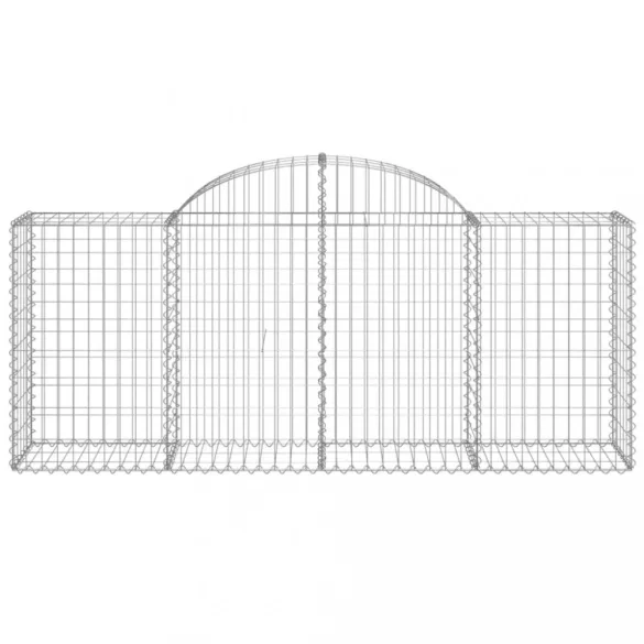 25 db íves horganyzott vas gabion kosár 200x50x80/100 cm