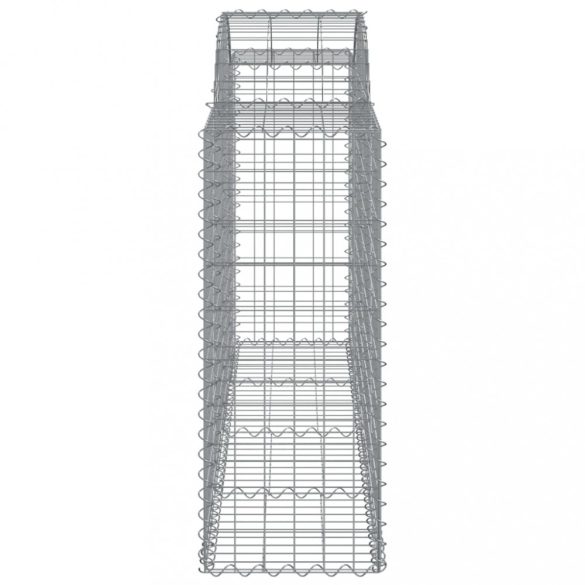 2 db íves horganyzott vas gabion kosár 200 x 50 x 100/120 cm