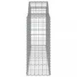 6 db íves horganyzott vas gabion kosár 200 x 50 x 100/120 cm