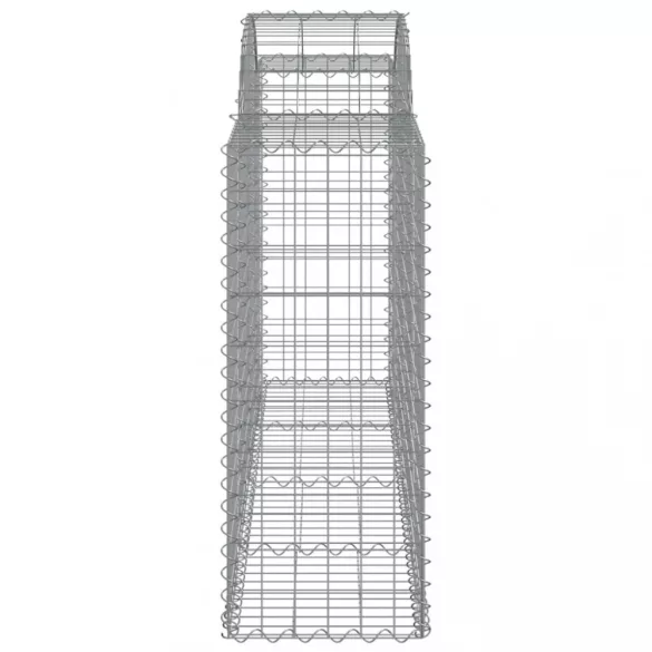 7 db íves horganyzott vas gabion kosár 200 x 50 x 100/120 cm