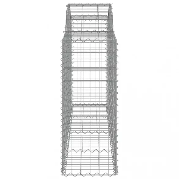 8 db íves horganyzott vas gabion kosár 200 x 50 x 100/120 cm