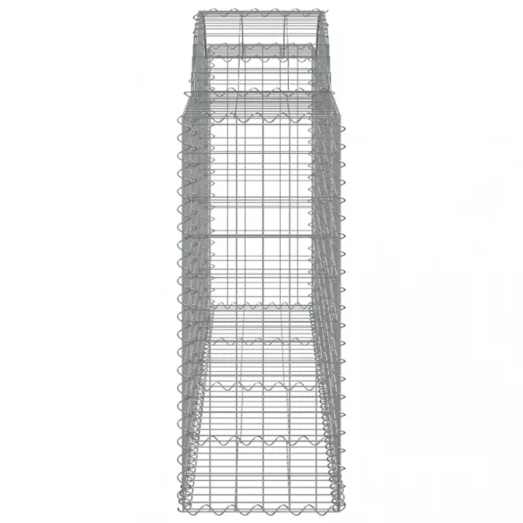 9 db íves horganyzott vas gabion kosár 200 x 50 x 100/120 cm