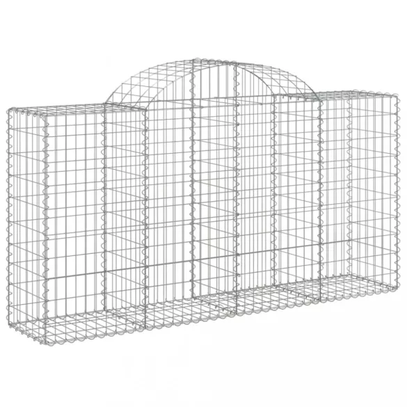 11 db íves horganyzott vas gabion kosár 200 x 50 x 100/120 cm