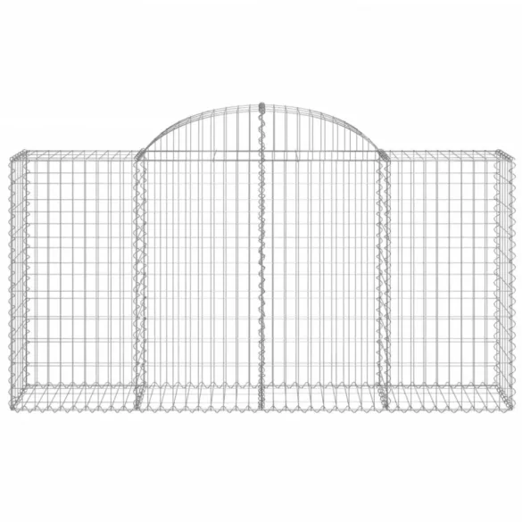 11 db íves horganyzott vas gabion kosár 200 x 50 x 100/120 cm