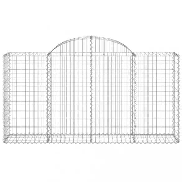 13 db íves horganyzott vas gabion kosár 200x50x100/120 cm