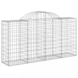 14 db íves horganyzott vas gabion kosár 200x50x100/120 cm