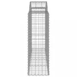 2 db íves horganyzott vas gabion kosár 200x50x120/140 cm