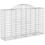 9 db íves horganyzott vas gabion kosár 200x50x120/140 cm