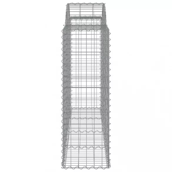 9 db íves horganyzott vas gabion kosár 200x50x120/140 cm